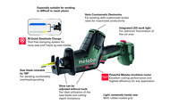 PTMA-S602366840 18V Brushless Compact Reciprocating Saw Bare